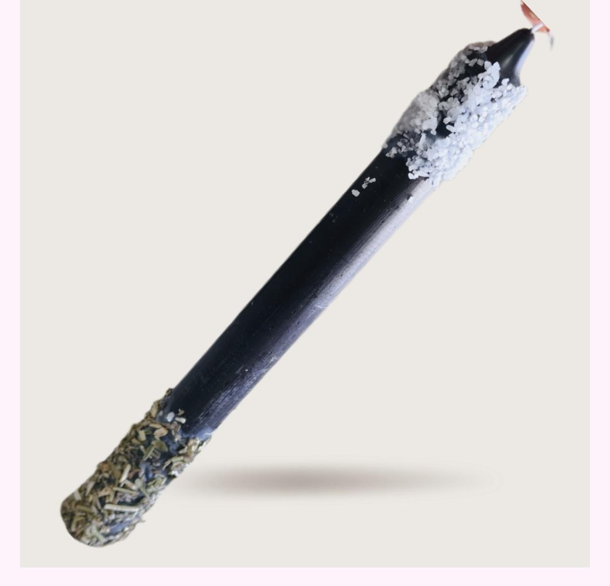 Vela Negra Ritualizada para Limpieza Energética y Protección 2 Vela Negra Ritualizada para Limpieza Energética y Protección - Imagen 2