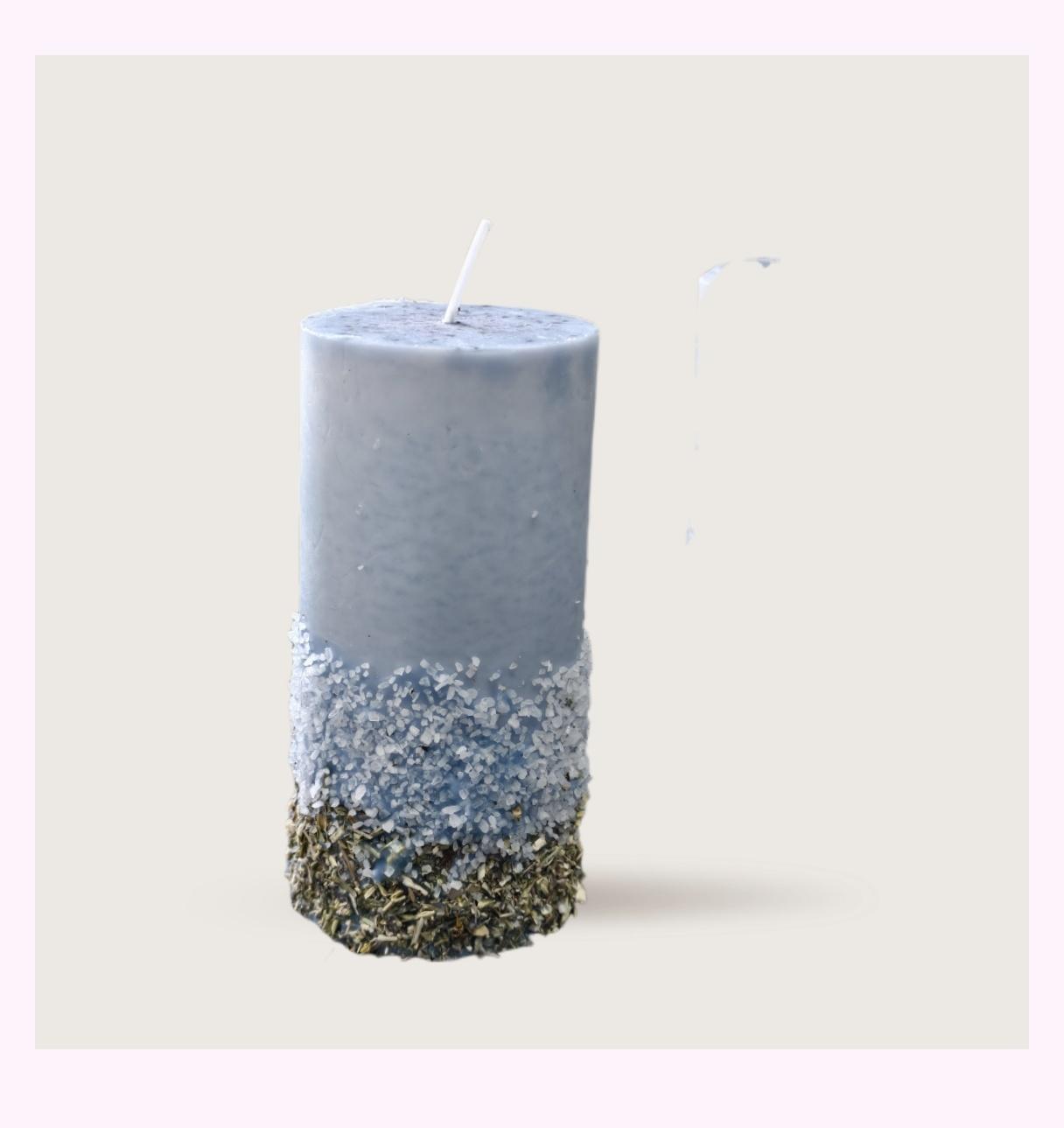 Velón ritual de Limpieza energetica con Sal y Ruda – limpia y desbloquea – 260 g 2 Velón ritual de Limpieza energetica con Sal y Ruda – limpia y desbloquea – 260 g - Imagen 2