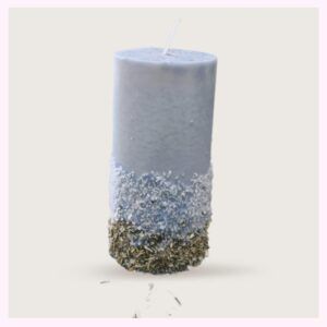 Velón ritual de Limpieza energetica con Sal y Ruda – limpia y desbloquea – 260 g