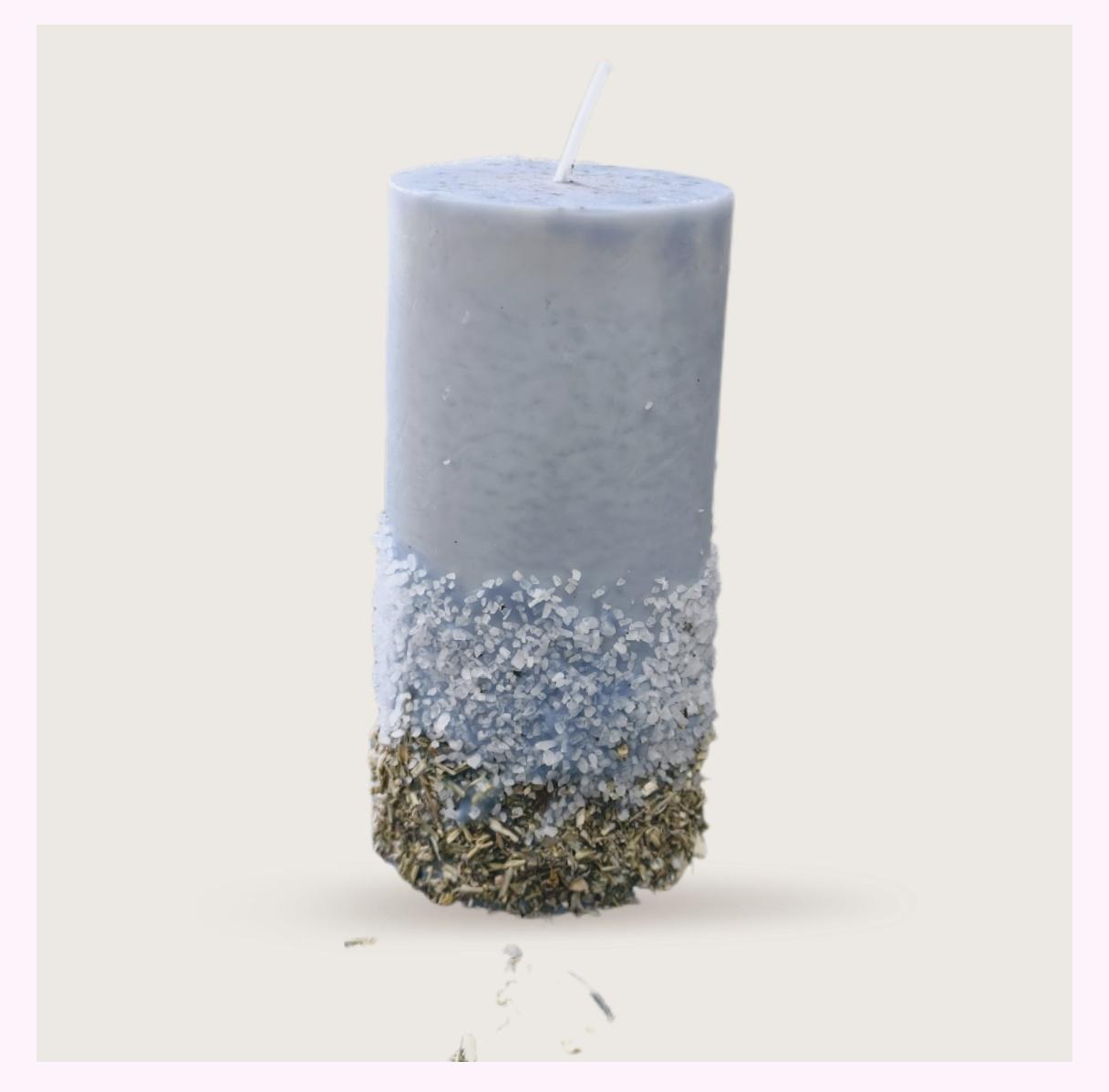 Velón ritual de Limpieza energetica con Sal y Ruda – limpia y desbloquea – 260 g 1 Velón ritual de Limpieza energetica con Sal y Ruda – limpia y desbloquea – 260 g