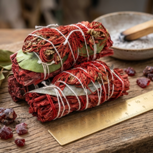 Atadito de Sahumerio – Salvia, Rosa de Jericó y Sangre de Dragon (Protección y Limpieza)