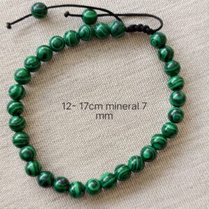 Pulsera de Malaquita Natural | Protección, Equilibrio y Energía Positiva